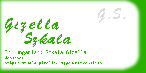 gizella szkala business card